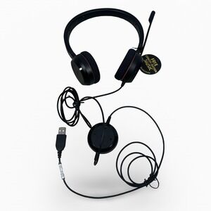 Jabra Evolve 20 Wired On-Ear Headset Black USB-A Skype for Business HSC016